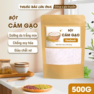 Bột cám gạo nguyên chất 500g (Cám gạo organic dưỡng trắng da) - Thuốc Bắc Lãn Ông