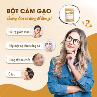 Bột cám gạo nguyên chất 500g (Cám gạo organic dưỡng trắng da) - Thuốc Bắc Lãn Ông