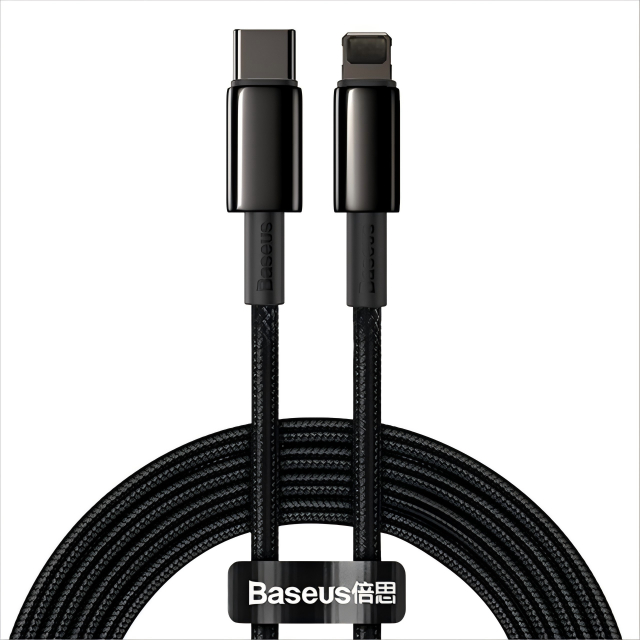 Ảnh Cáp Sạc Nhanh Baseus 20W Đầu USB C Sang điện thoại i8-14 Sạc Nhanh Cho phone i12 13 14 1