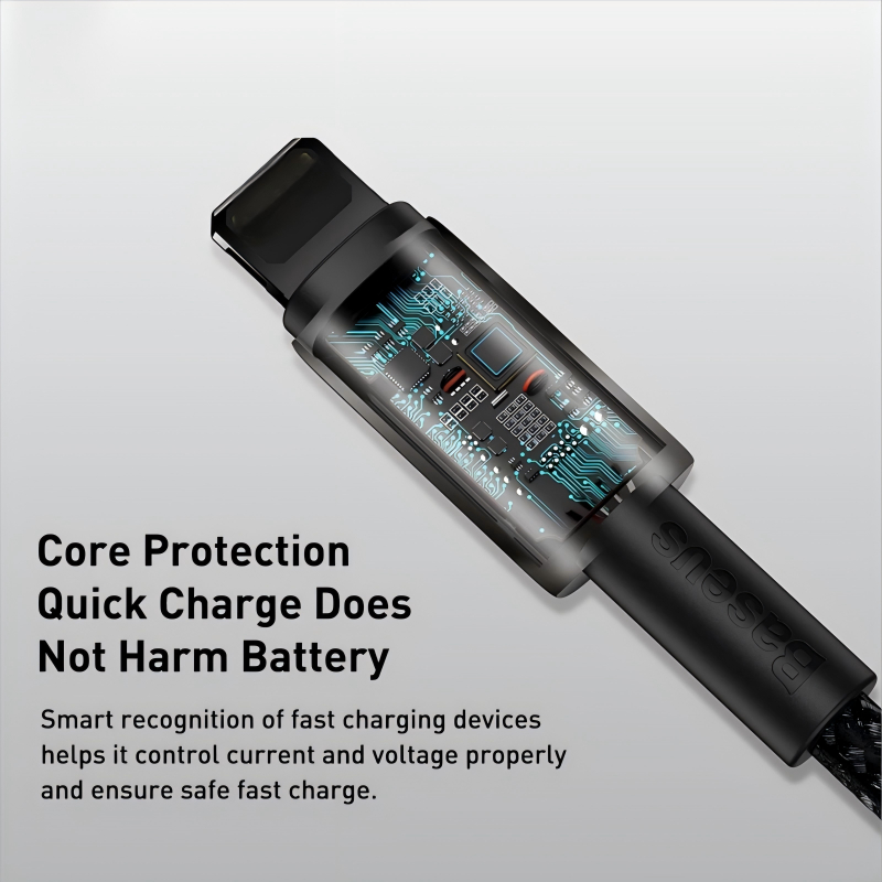 Ảnh Cáp Sạc Nhanh Baseus 20W Đầu USB C Sang điện thoại i8-14 Sạc Nhanh Cho phone i12 13 14 3