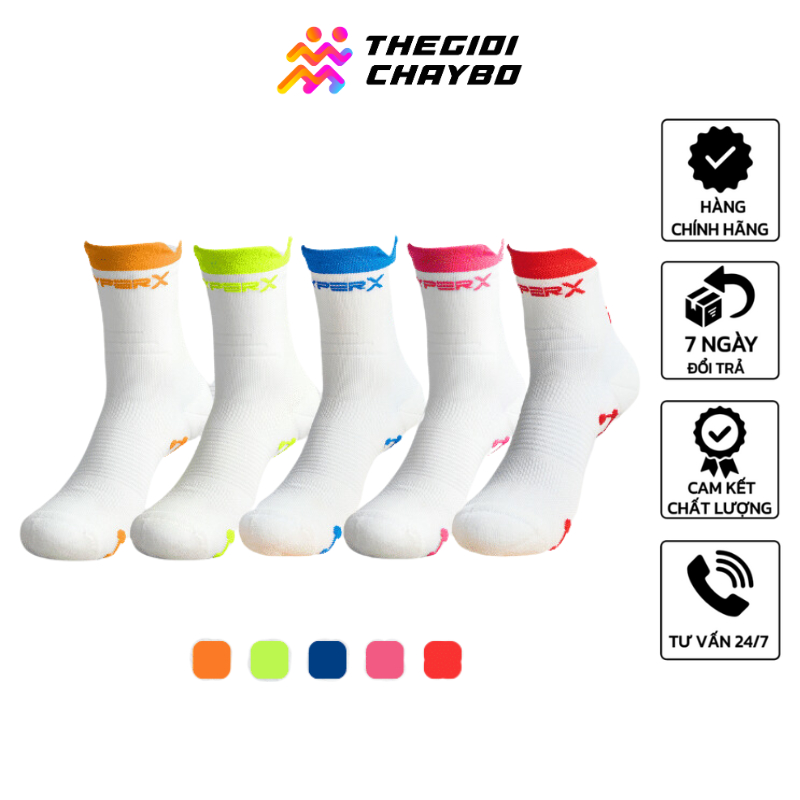 Tất Chạy Bộ RE.SOCKS Hyper X - Tất Thể Thao Từ Sợi Coolmax Thấm Hút Mồ Hôi, Khô Thoáng