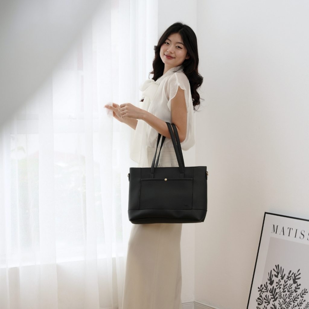 Túi xách công sở nữ LIMI (4 màu) tote da đựng laptop 15.6inch đi làm học to giáo viên (LINDA) | BigBuy360 - bigbuy360.vn