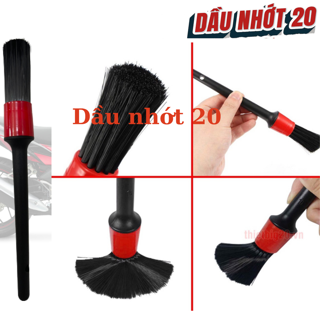 Cọ rửa xe chi tiết, cọ chi tiết, cọ bút rửa xe cán đen 1 Cây | Shopee ...
