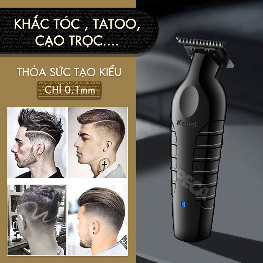 Ảnh Tông đơ chấn viền Kemei KM-2299 lưỡi cắt mạ carbon cao cấp công suất 5W - Chính hãng 2
