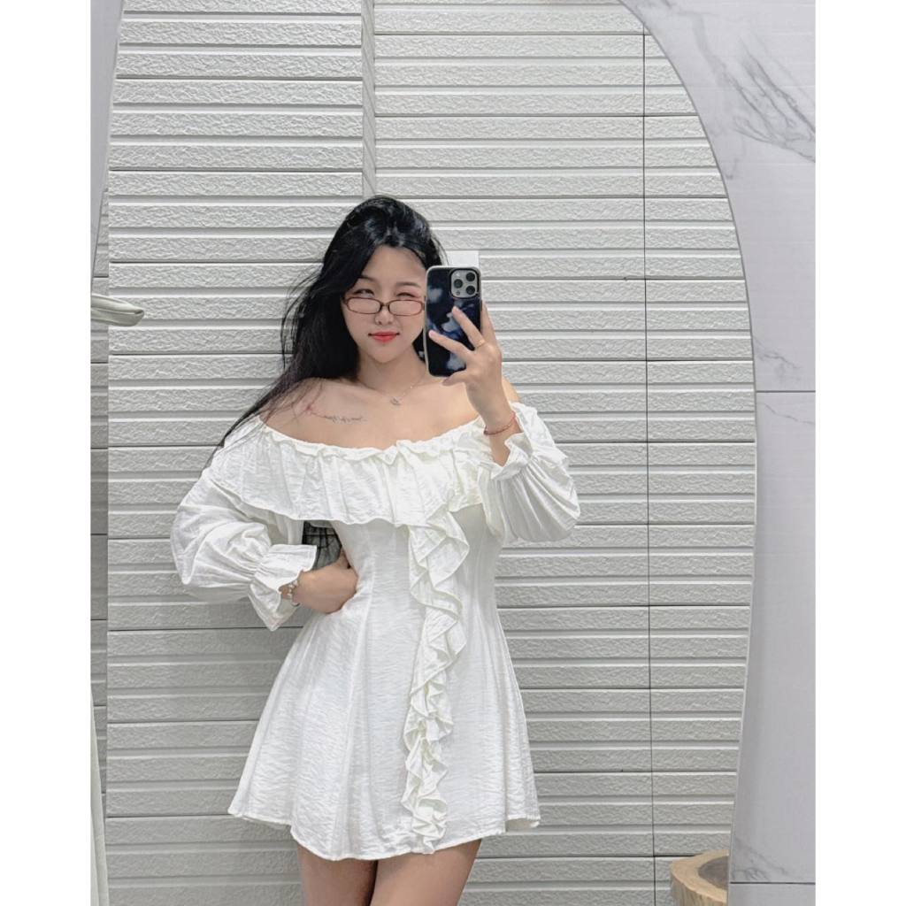 🍒(Hàng mới về) Đầm bv bèo tay dài KT320 🔥𝐇𝐨𝐚̉ 𝐓𝐨̂́𝐜🔥 𝐌𝐄𝐎𝐈𝐍𝐃𝐀𝐇𝐎𝐔𝐒𝐄