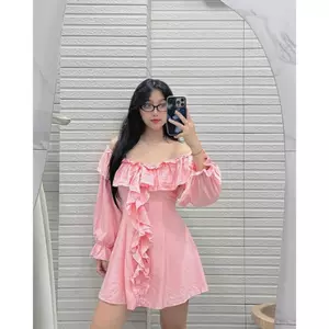 Đầm bv bèo tay dài KT320 🔥𝐇𝐨𝐚̉ 𝐓𝐨̂́𝐜🔥 𝐌𝐄𝐎𝐈𝐍𝐃𝐀𝐇𝐎𝐔𝐒𝐄