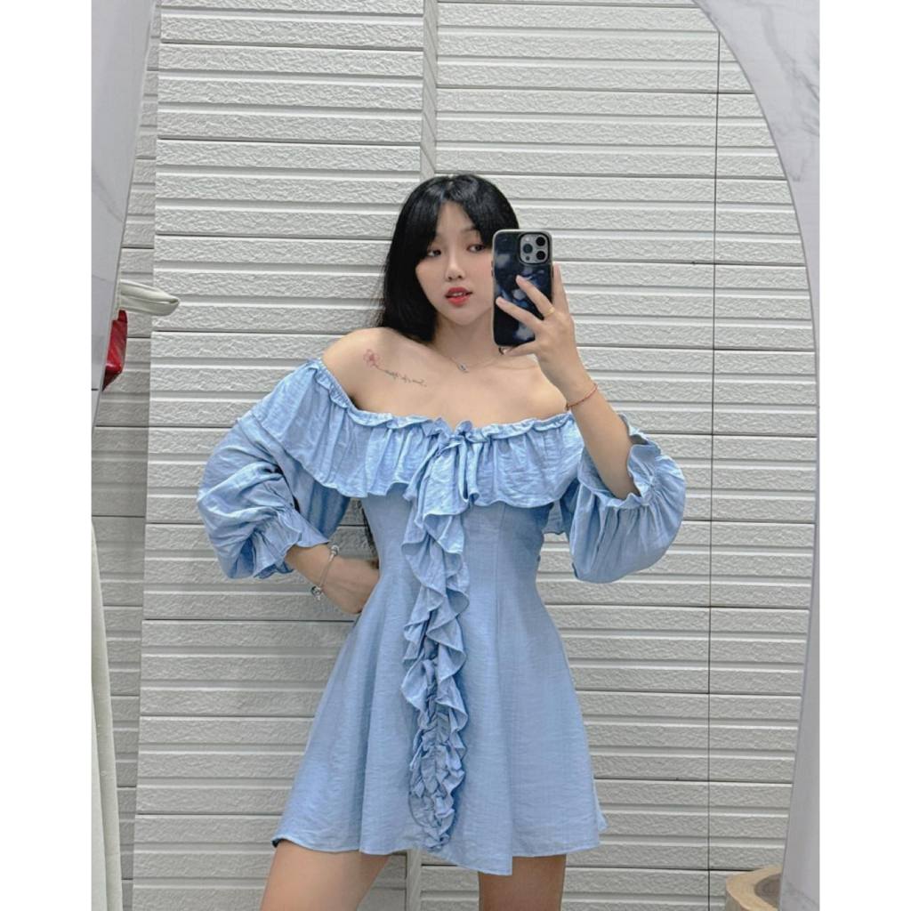 🍒(Hàng mới về) Đầm bv bèo tay dài KT320 🔥𝐇𝐨𝐚̉ 𝐓𝐨̂́𝐜🔥 𝐌𝐄𝐎𝐈𝐍𝐃𝐀𝐇𝐎𝐔𝐒𝐄