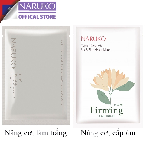 Ảnh Naruko – Bạch ngọc lan – Mặt nạ dưỡng trắng hộp & Mặt nạ nâng cơ và cấp ẩm làm săn chắc da full hộp 1