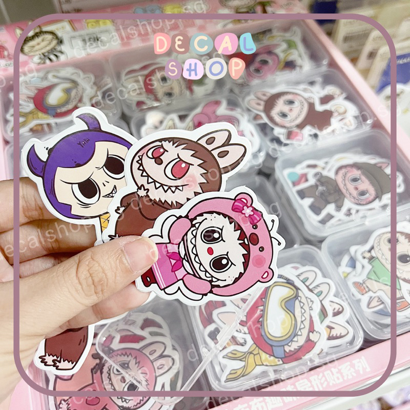 1 Hộp 16 Miếng Sticker Cắt Sẵn Hình Labubu | Shopee Việt Nam