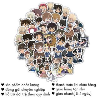 Sticker Conan Kaito Kid Anime Cute Hình Dán Trang Trí Ốp Điện Thoại Decor Timo ST109
