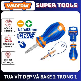 ĐỒ NGHỀ WADFOW Tua vít dẹp & bake 1/4"x68mm 2 trong 1 WSS45M1