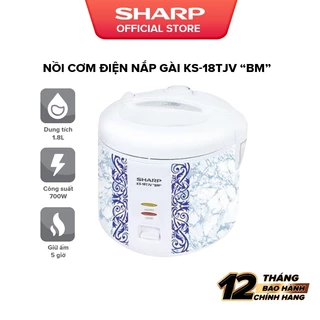 Nồi cơm điện dòng chống dính tăng cường xử hấp KS-181TJV "BM" - Bảo hành chính hãng 12 Tháng
