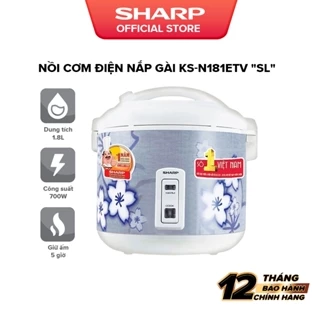 Nồi cơm điện nắp gài Sharp KS-N181ETV "SL"- Bảo hành chính hãng 12 tháng