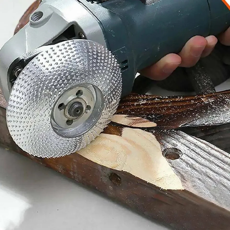 Đĩa mài gỗ răng thép , đĩa chà nhám gỗ gắn máy mài máy cắt cầm tay - lưỡi mài gỗ
