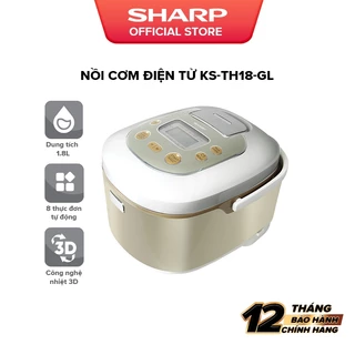 Nồi cơm điện tử Sharp KS-TH18-GL - Bảo hành chính hãng 12 tháng