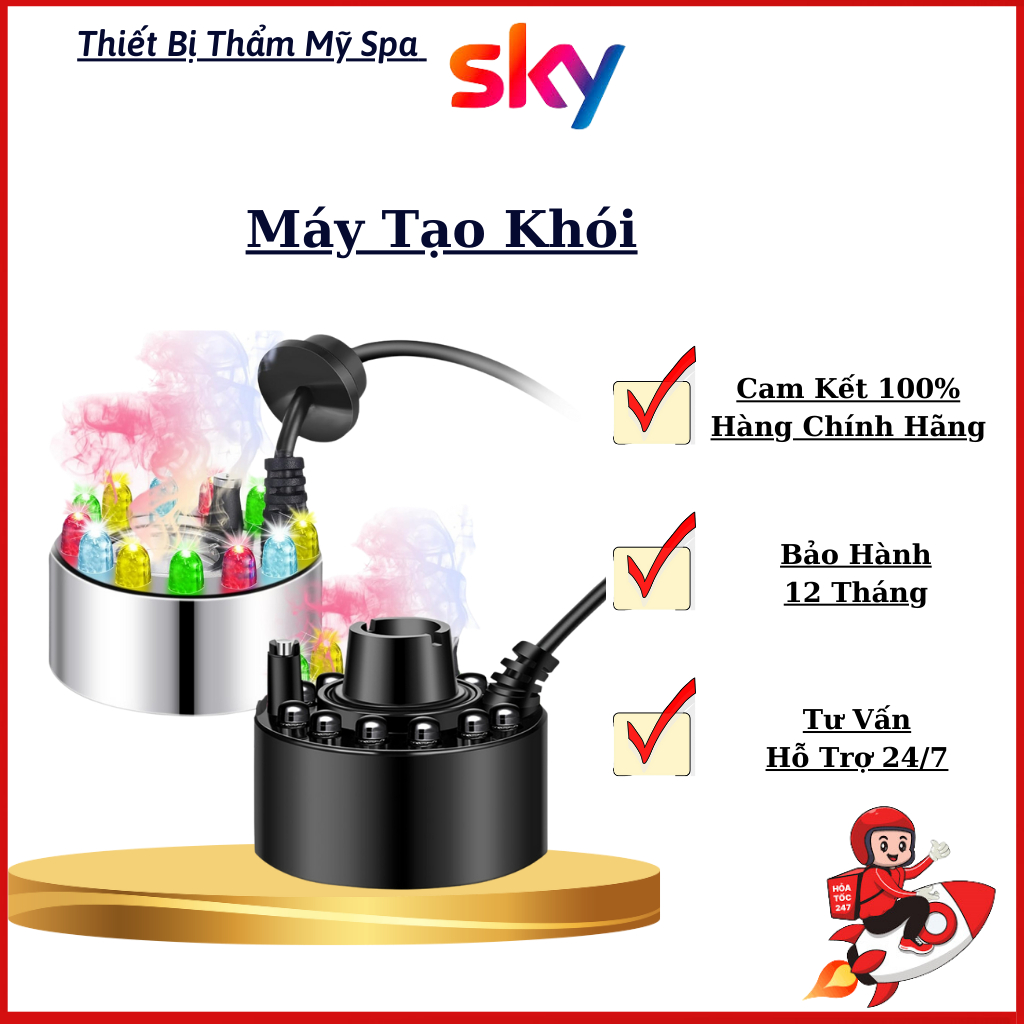 Máy Tạo Khói Mini Có Đèn Led Máy Phun Khói | Dùng Cho Gội Đầu Dưỡng ...