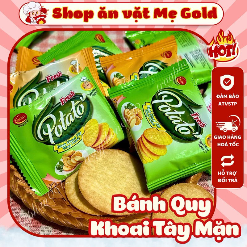 Bánh khoai tây Minh Phát, bánh potato quy bơ sữa tẩm vị chiên giòn (400g)