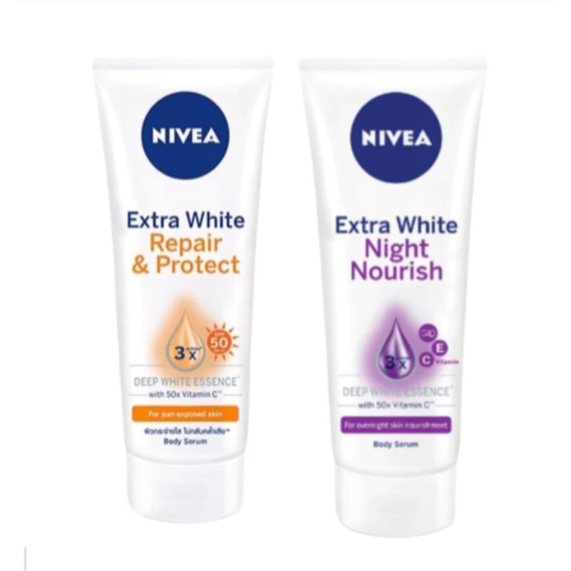 Serum Dưỡng Thể Nivea Phục Hồi & Dưỡng Sáng Da Ngày & Đêm 180ml chính hãng