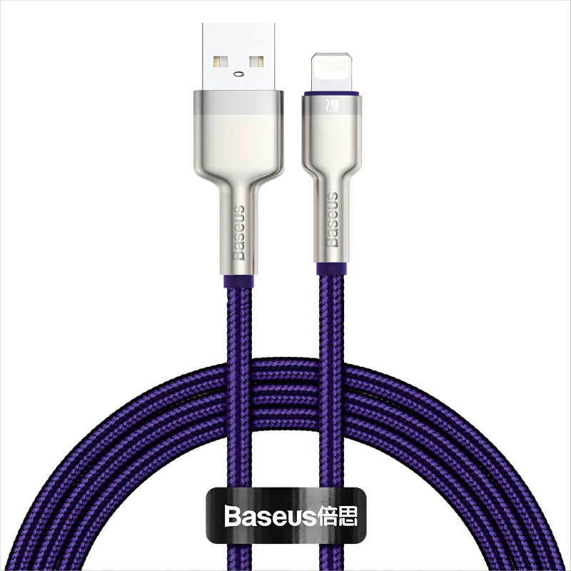 Ảnh Dây Cáp Sạc USB Sang Lighting 2.4A Nhanh Baseus Cho Phone/Ipad Từ USB Sang Phone 2.4A 2