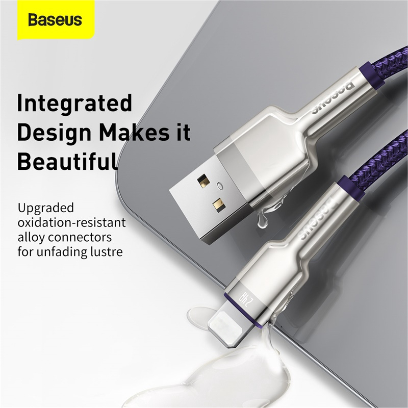 Ảnh Dây Cáp Sạc USB Sang Lighting 2.4A Nhanh Baseus Cho Phone/Ipad Từ USB Sang Phone 2.4A 1