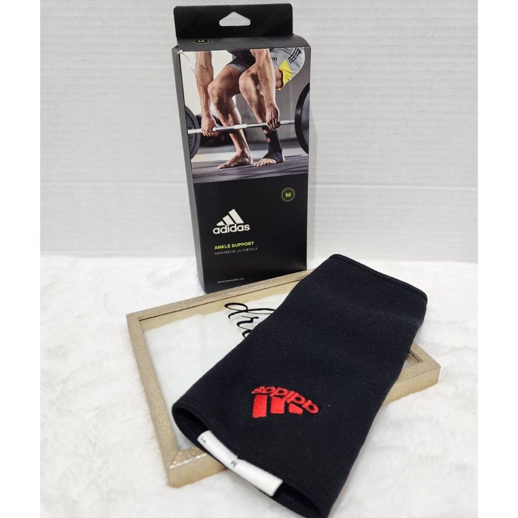 Băng Cổ Chân Thun Co Giãn ADIDAS ADSU-1241RD Ankle Support (1 Cái) - Phụ Kiện Thể Thao Chính Hãng