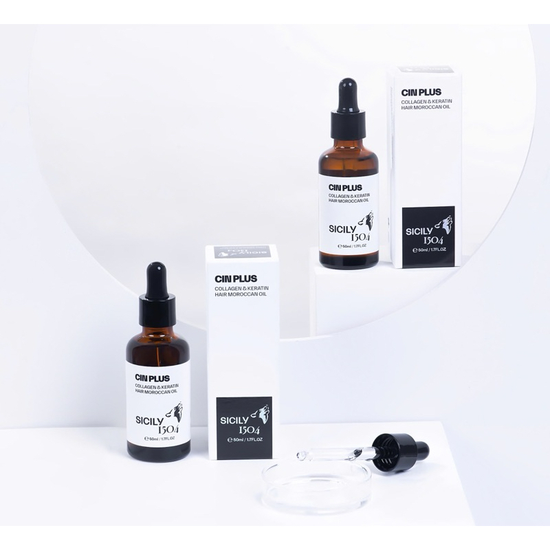 Dầu Dưỡng Bóng Tóc CINPLUS Collagen Keratin Sicily Oil 50ml | Shopee Việt  Nam