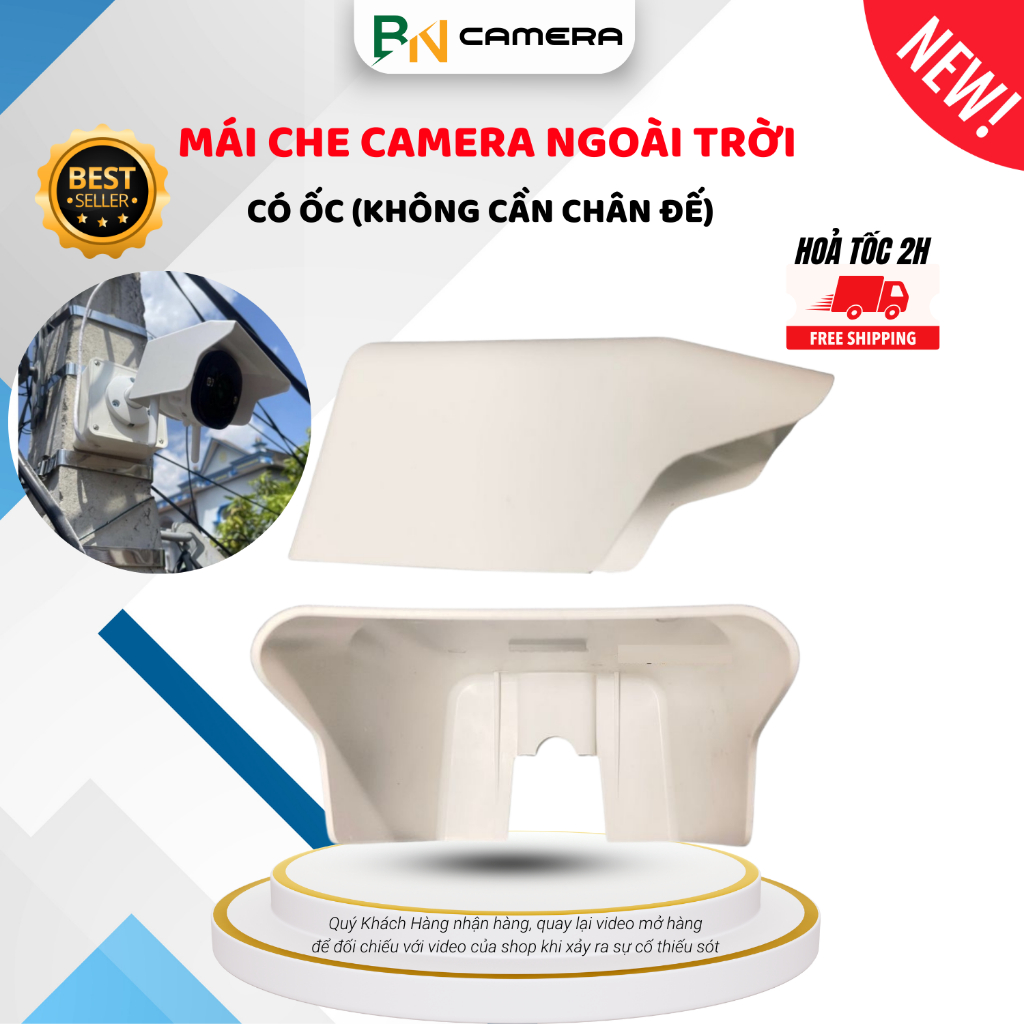 Vỏ che camera ngoài trời bằng nhựa dẻo tăng tuổi thọ cho camera, loại ...