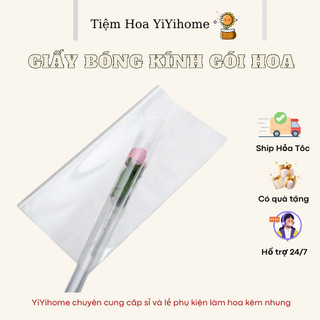 Giấy Bóng Kính Gói Hoa Trong Suốt, Gói Hoa Tươi, Hoa Sáp Giỏ Quà Trái Cây Phụ Kiện YiYihome