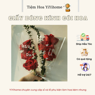 Giấy Bóng Kính Gói Hoa Trong Suốt, Gói Hoa Tươi, Hoa Sáp Giỏ Quà Trái Cây Phụ Kiện YiYihome