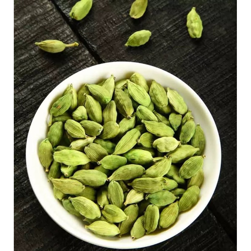 Bạch Đậu Khấu Xanh, Thảo Quả Xanh Ấn Độ, Hạt Bưởi Xanh, Green Cardamom Gia Vị Thơm, Ngon Cho Món Ăn