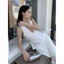 M.H STYLE ORDER tính khí đa năng cổ chữ V ren áo vest không tay quần áo nữ mùa hè cô gái nóng bỏng áo trắng mỏng