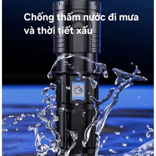 Đèn pin siêu sáng A58 - zoom xa gần tùy chỉnh - 6 chế độ sáng