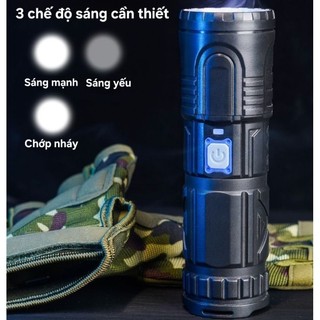 Đèn pin siêu sáng A58 - zoom xa gần tùy chỉnh - 6 chế độ sáng