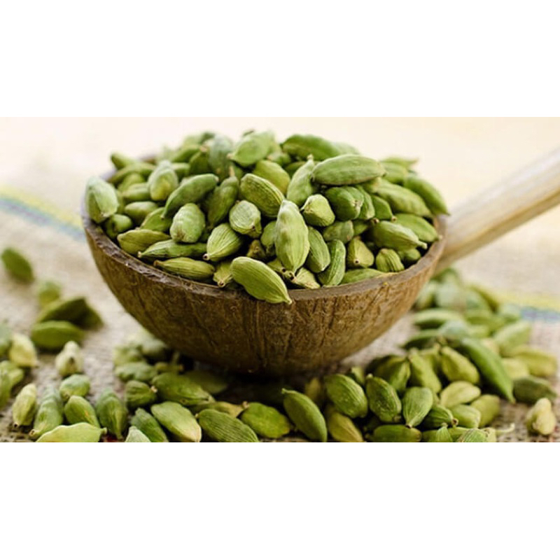 Bạch Đậu Khấu Xanh, Thảo Quả Xanh Ấn Độ, Hạt Bưởi Xanh, Green Cardamom Gia Vị Thơm, Ngon Cho Món Ăn