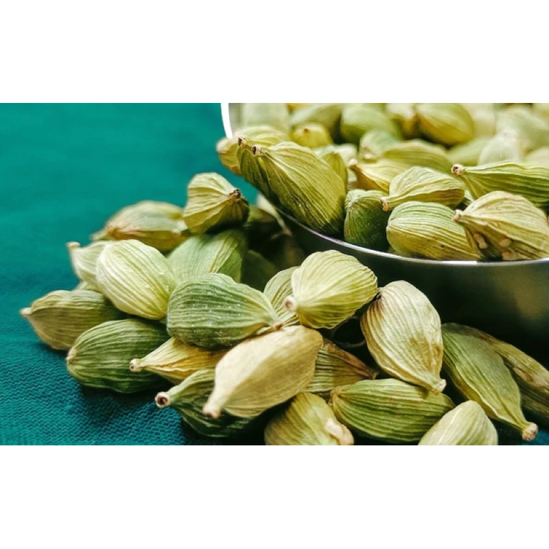 Bạch Đậu Khấu Xanh, Thảo Quả Xanh Ấn Độ, Hạt Bưởi Xanh, Green Cardamom Gia Vị Thơm, Ngon Cho Món Ăn