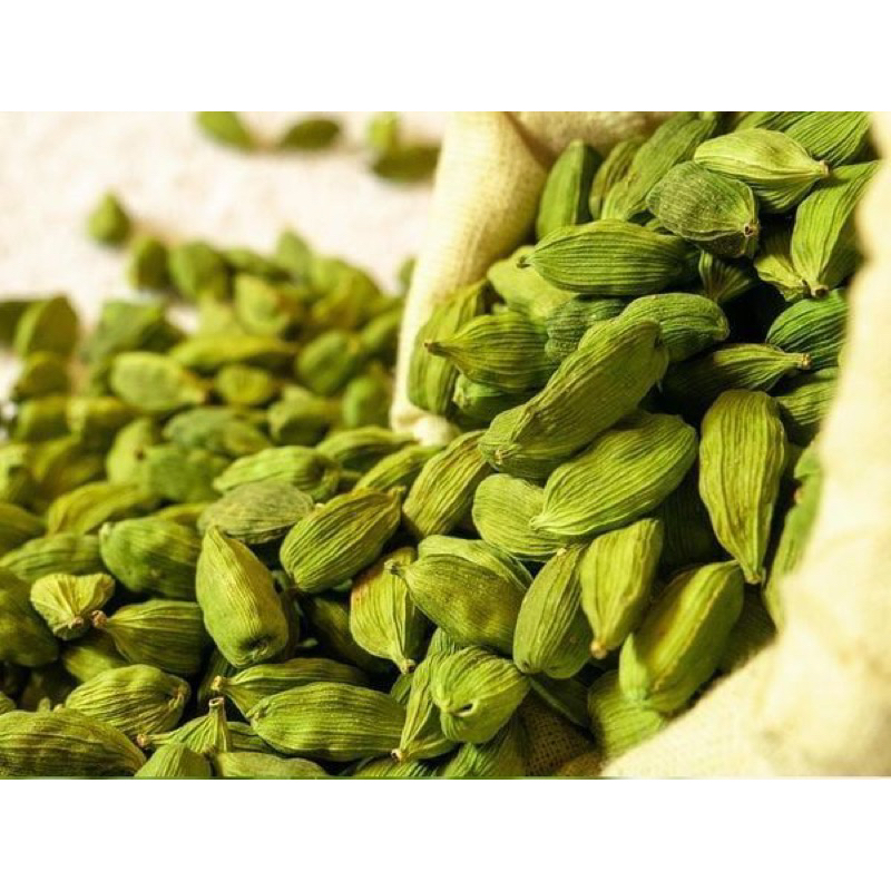 Bạch Đậu Khấu Xanh, Thảo Quả Xanh Ấn Độ, Hạt Bưởi Xanh, Green Cardamom Gia Vị Thơm, Ngon Cho Món Ăn