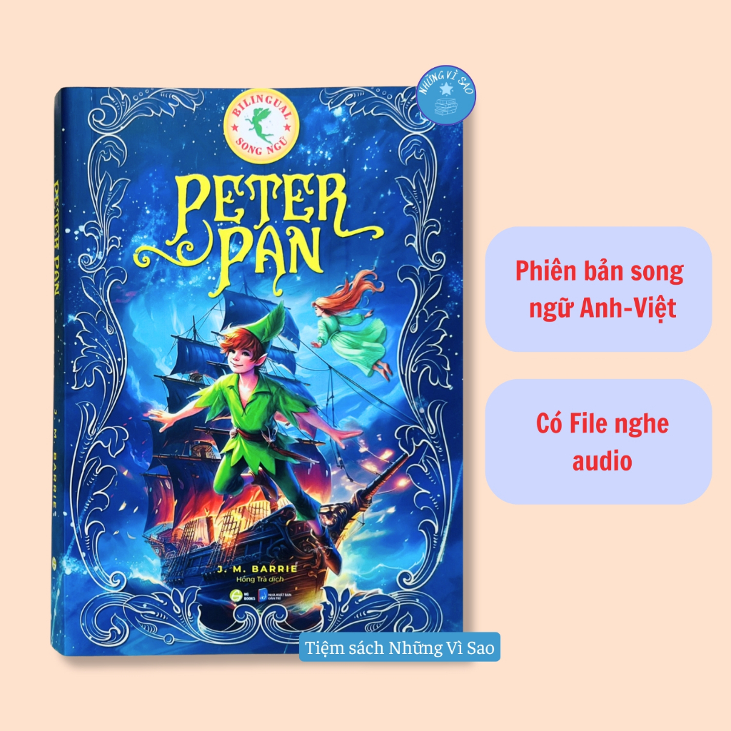 Sách - Peter Pan - Phiên bản song ngữ anh-việt, có file nghe audio (văn ...