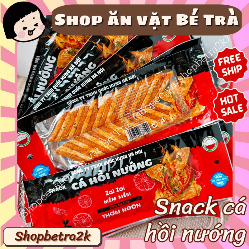 Snack cá hồi nướng, đồ ăn vặt cổng trường, đồ ăn 1k | Shopee Việt Nam
