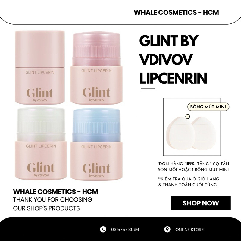 (Glint) Dưỡng Môi Dạng Thỏi Vặn Glint By Vdivov Lipcerin 15ml | Shopee ...