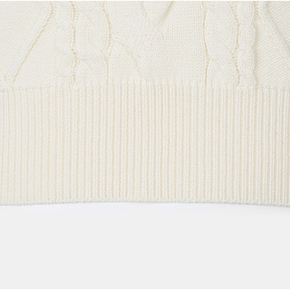 [SPKWD24W54] Áo dệt kim SPAO Crop Aran Short Sleeve Knit