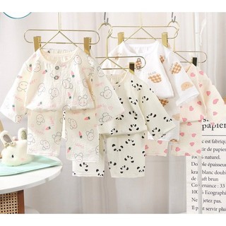 Pijama cho bé dài tay thu đông sz 10-20kg, đồ ngủ cho bé trai bé gái, đồ bộ dài tay thu đông cho bé