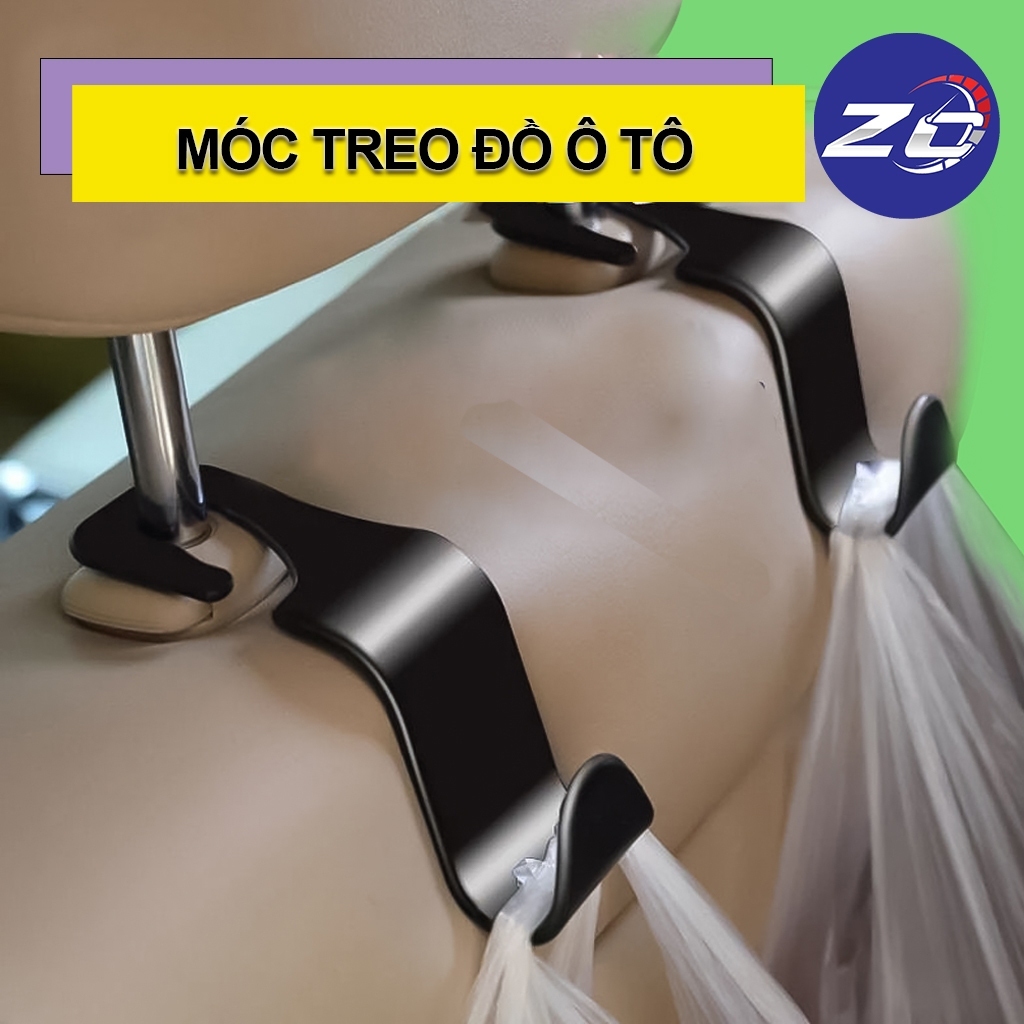 Móc treo đồ trên sau ghế ô tô Xe Hơi Tiện Lợi thiết kế chắc chắn cao cấp