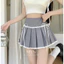 Chân váy ngắn đính nơ nữ xếp ly dáng xòe phối ren cao cấp chân váy cạp cao hai màu phong cách lolita hottrend [MYN26]