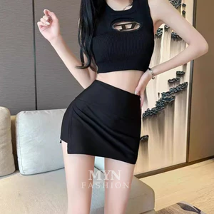 Chân Váy Ngắn Chữ A Xẻ Tà Sexy Chân Váy Mini Xẻ Hông Chất Umi Co Dãn 4 Chiều Không Nhăn Cao Cấp Dễ Phối Đồ [MY8380]