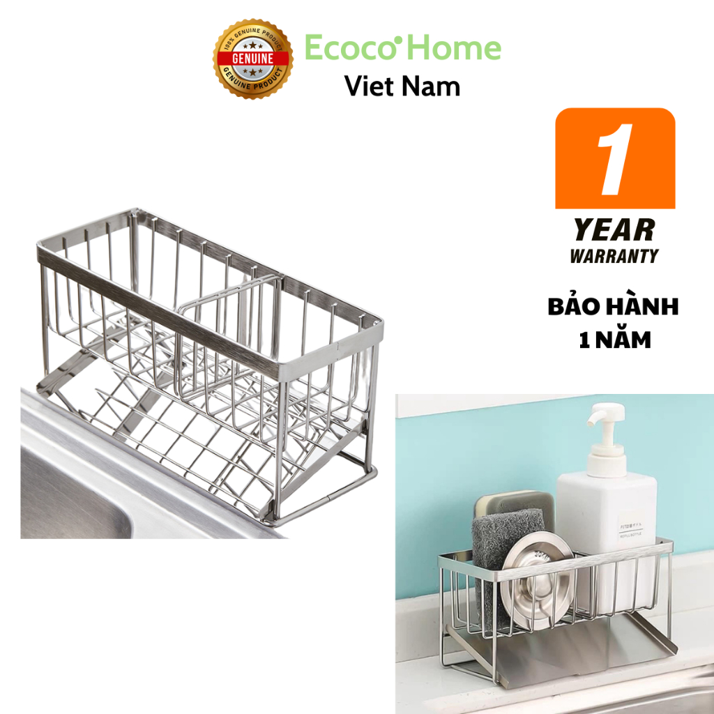 Giá inox 304 Để Đồ Rửa Chén Bát, Kệ Để Đồ Bồn Rửa Tiện Lợi Kèm Khay ...