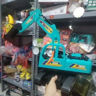 Đồ chơi mô hình máy xúc chạy đà loại to cho bé bền đẹp