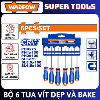 ĐỒ NGHỀ WADFOW Bộ 6 tua vít dẹp & bake WSS1206