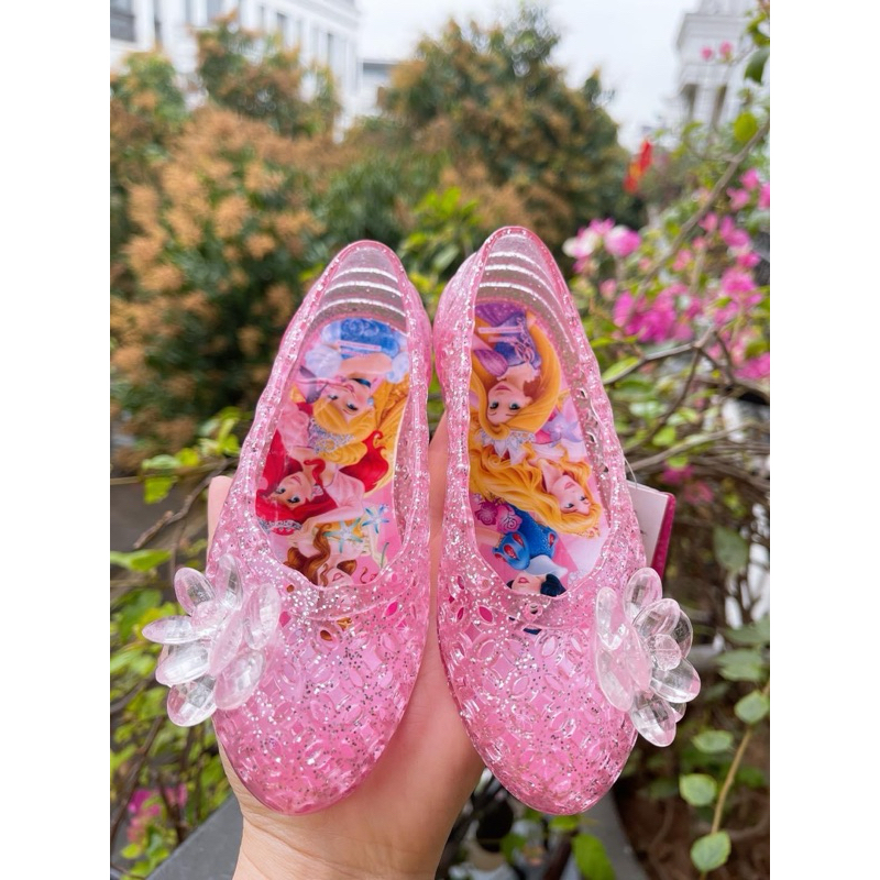 Giày Công Chúa Bé Gái D8028 Siêu Xinh Nhiều Màu Size 15-18cm Chống Trượt Êm Chân