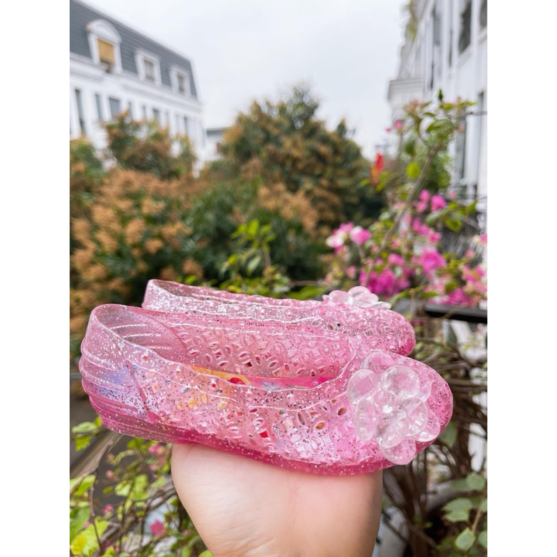 Giày Công Chúa Bé Gái D8028 Siêu Xinh Nhiều Màu Size 15-18cm Chống Trượt Êm Chân