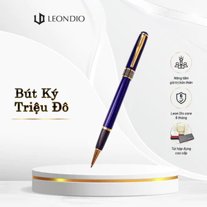 BÚT KÝ CAO CẤP, bút Leon Dio Hive Blue, bút dạ bi, khắc tên theo yêu cầu,dùng làm quà tặng